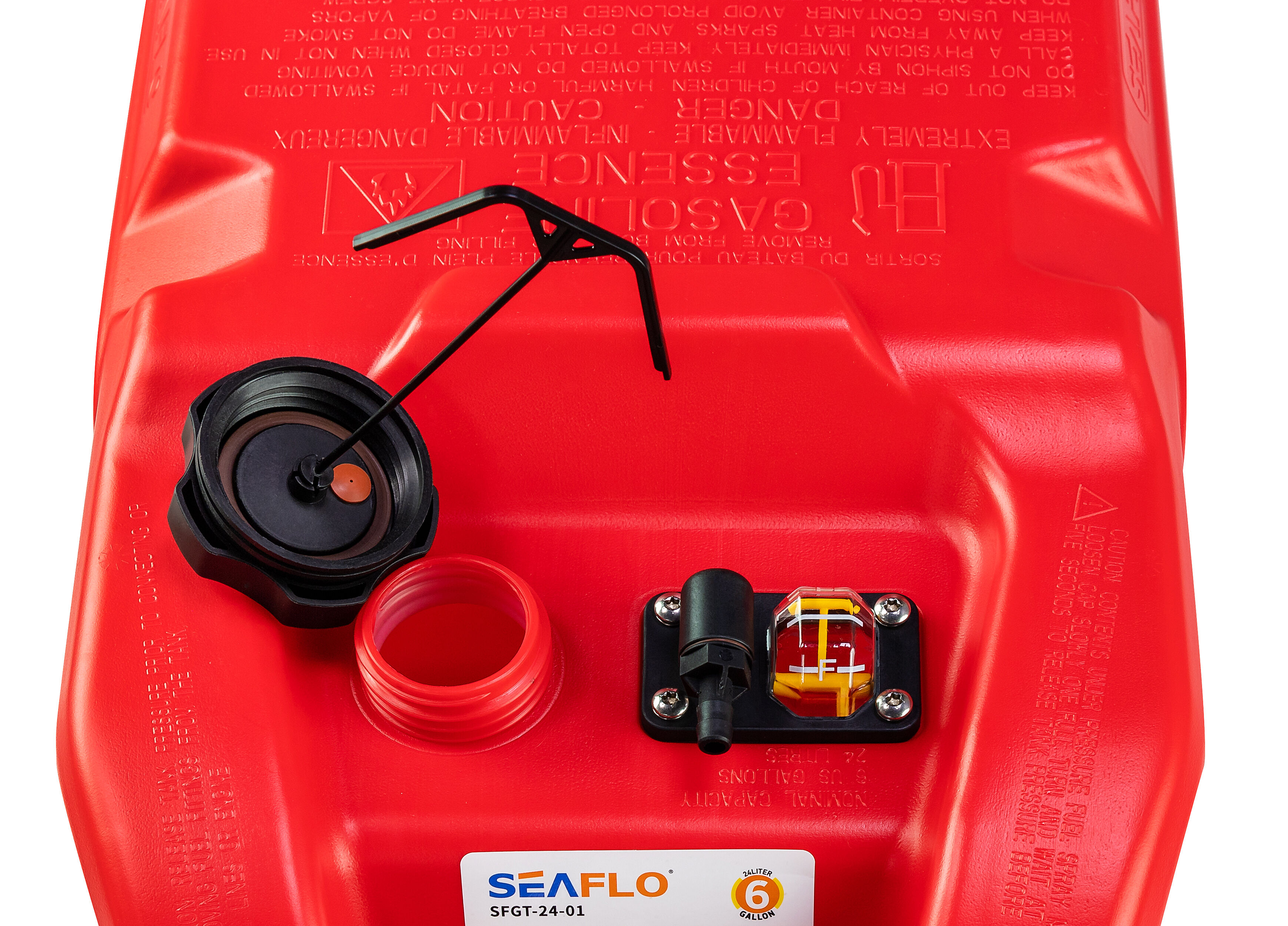 Бак топливный SeaFlo 24л с указателем уровня, без переходника 2