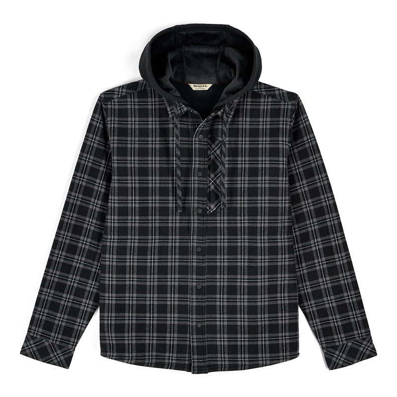 Рубашка Simms ColdWeather Hooded Shacket Wakemup Plaid Black