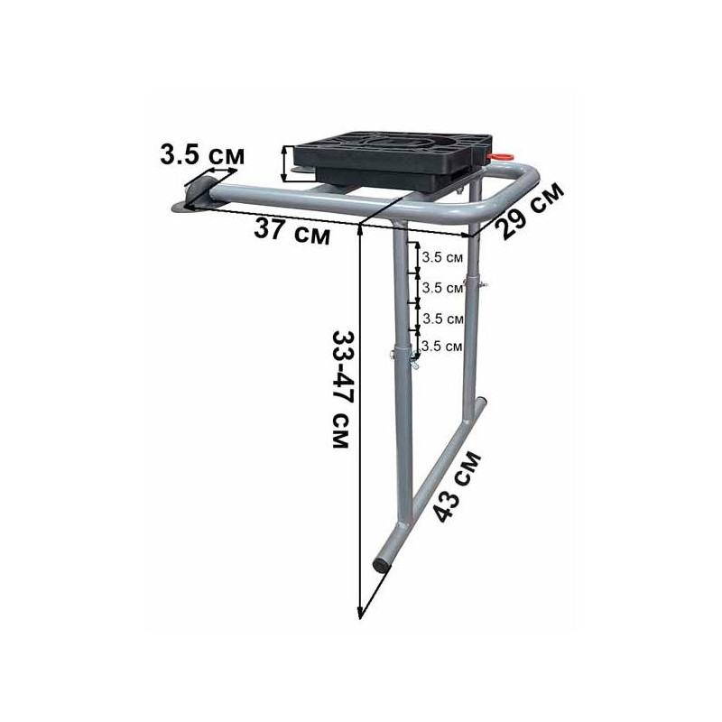 Опора сиденья регулируемая с поворотным механизмом Патриот 2