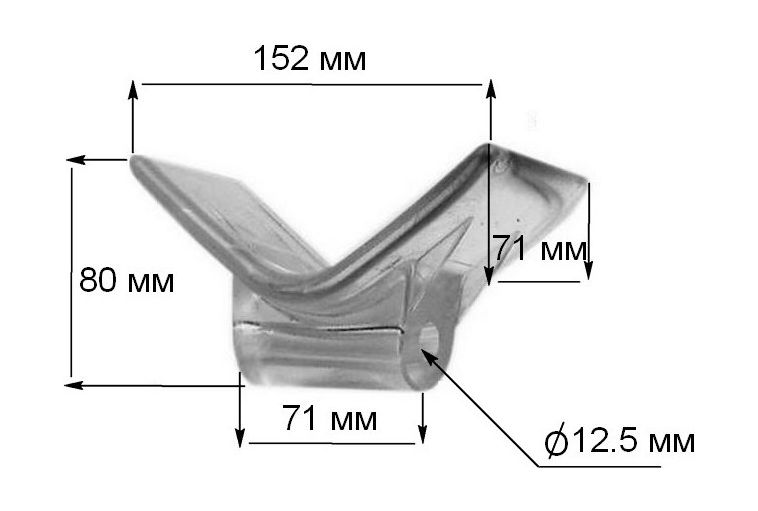 Упор подкильный Easterner 152 мм 2