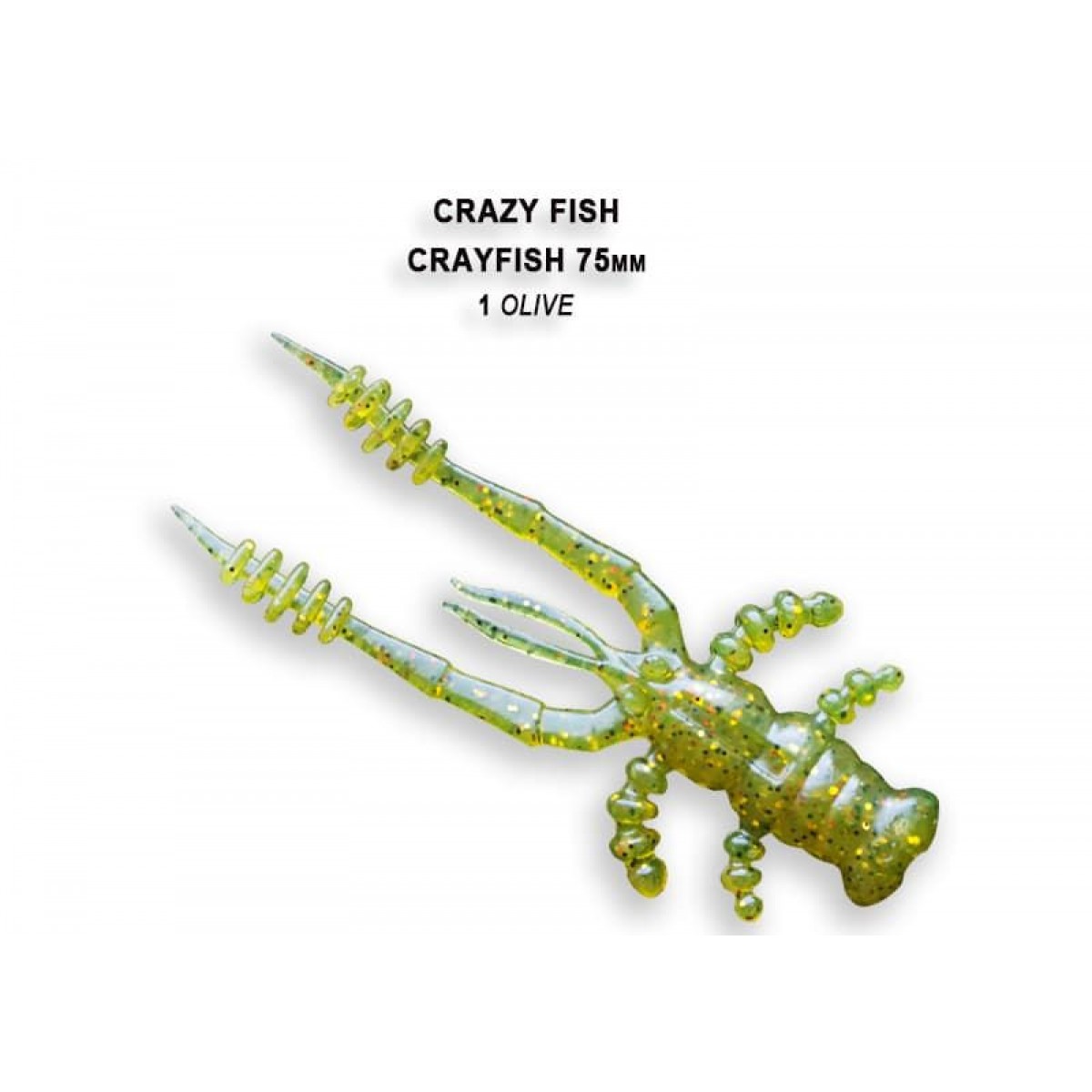 Приманка мягкая Crazy Fish Crayfish 3 34-75-1-6