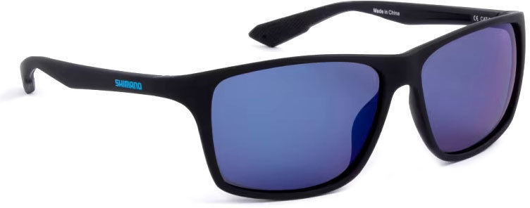 Очки Shimano Technium Matte Black & Blue Mirror