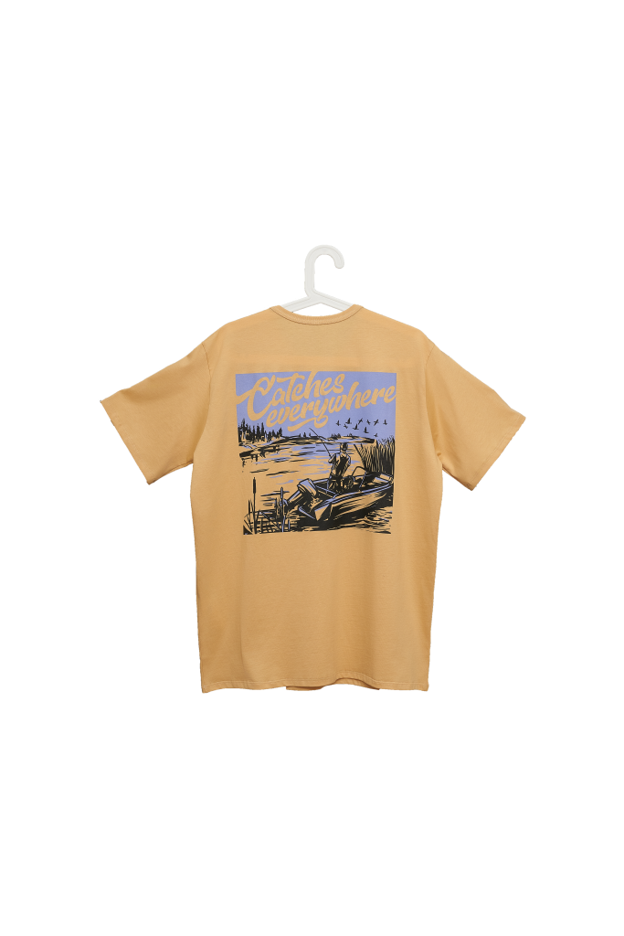 Футболка Narval Fishing T-shirt Catches Everywhere Creem Brulee 2