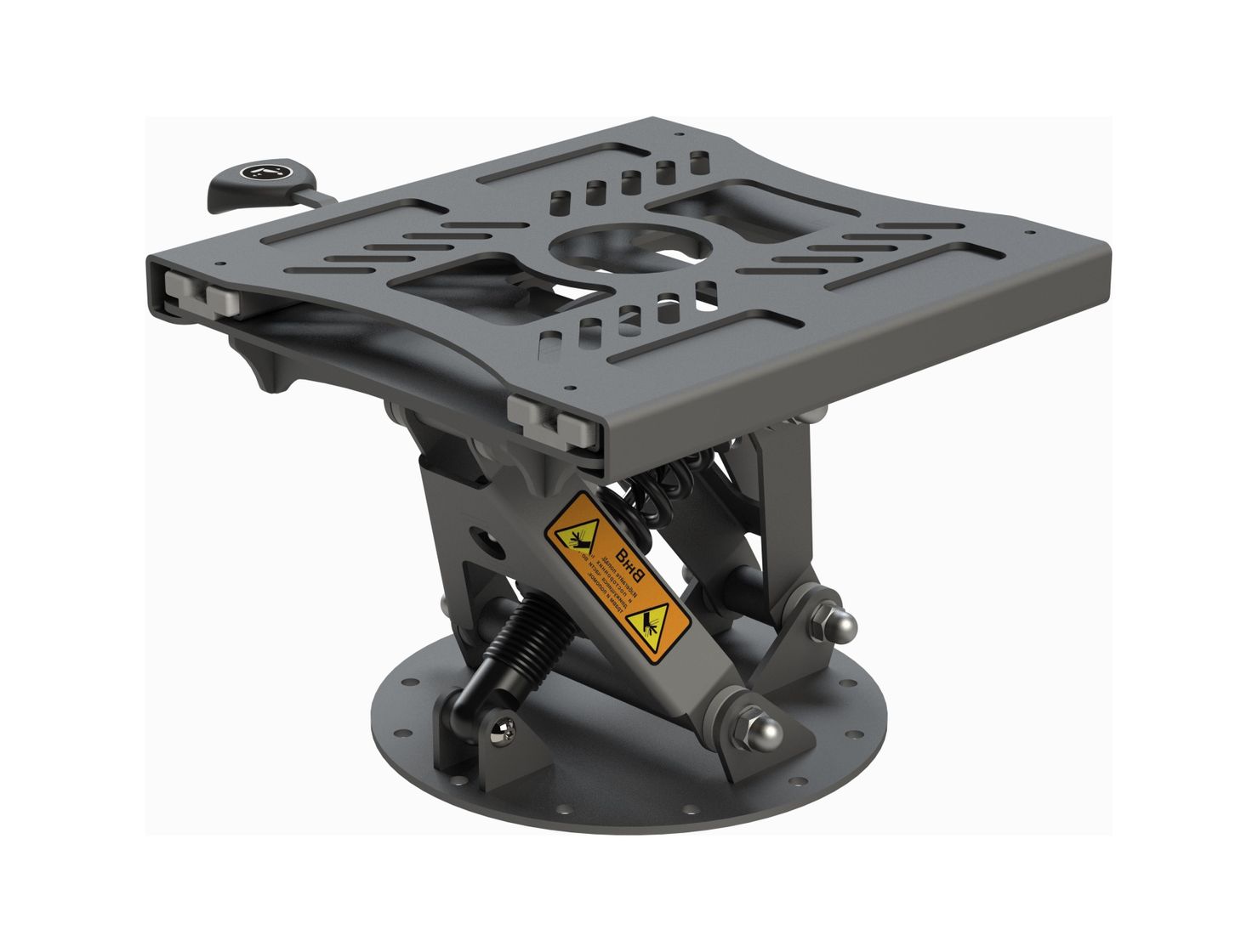 Стойка амортизационная Практик 200 v2, оцинкованная, окрашенная RAL 9023