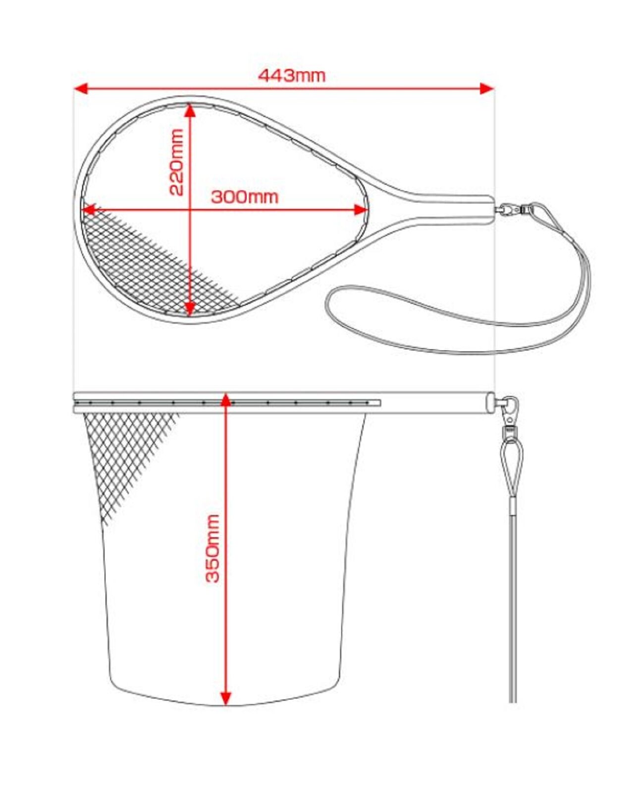 Подсачек Golden Mean Net Trout Symphonia M 2