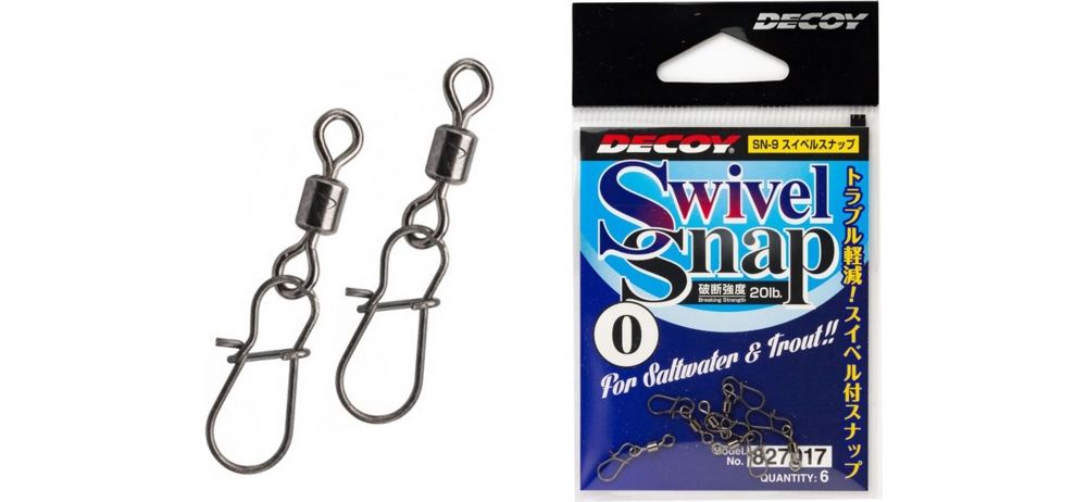 Вертлюжок с застежкой Decoy Swivel Snap SN-9