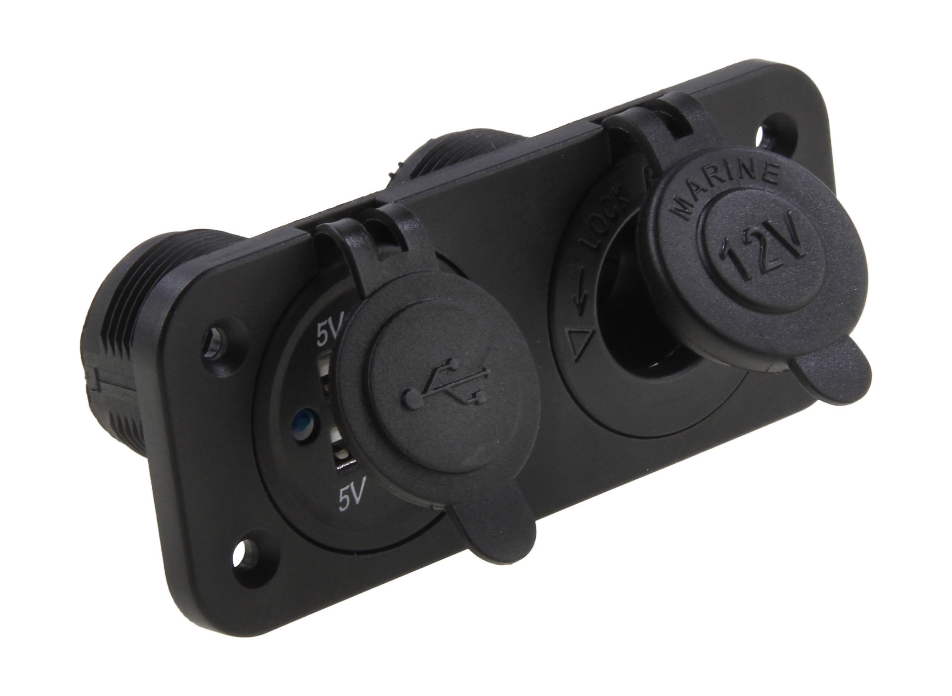 Панель с USB-разъемом и прикуривателем AES