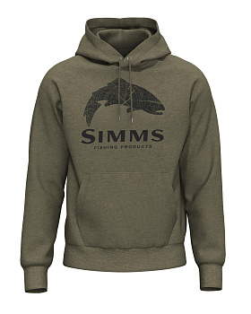 Картинка: толстовка simms wood trout fill hoody forest