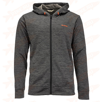 Картинка: толстовка simms challenger full-zip hoody carbon heather 