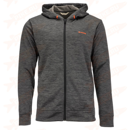 Толстовка Simms Challenger Full-Zip Hoody Carbon Heather 1