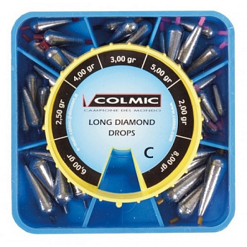 Картинка: набор грузил colmic long diamond box 