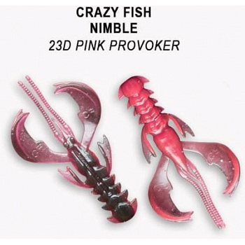 Картинка: приманка мягкая crazy fish nimble 2,5"