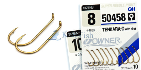 Owner Single Hooks NL_0054_50458 Tenkara-D With Ring