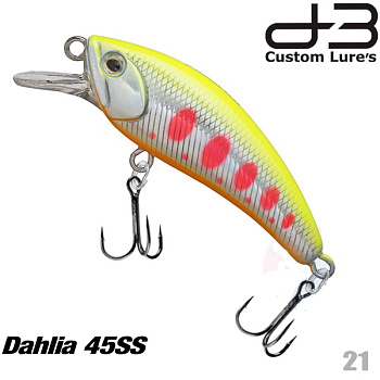 Картинка: воблер d-3 custom dahlia 45ss