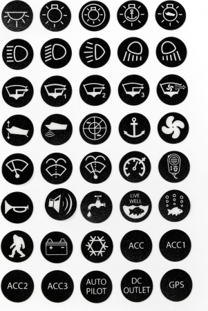 Набор наклеек YIS Marine для кнопок