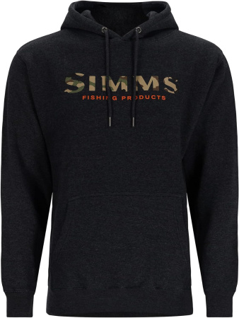 Толстовка Simms Logo Hoody Sharcoal
