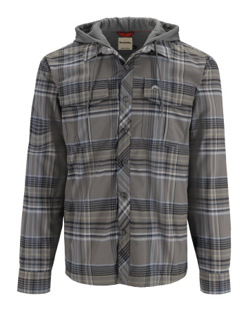Рубашка Simms Coldweather Hoody Gunmetal Neo Plaid