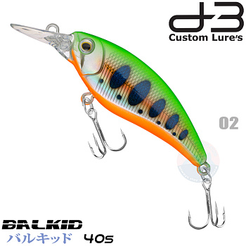 Картинка: воблер d-3 custom balkid 40s