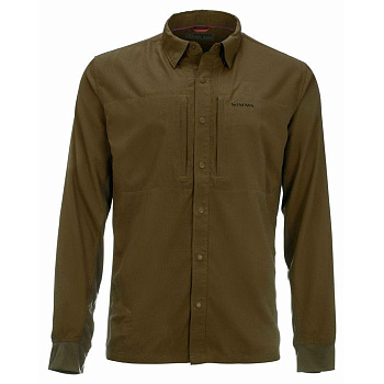 Картинка: рубашка simms bugstopper intruder bicomp shirt driftwood