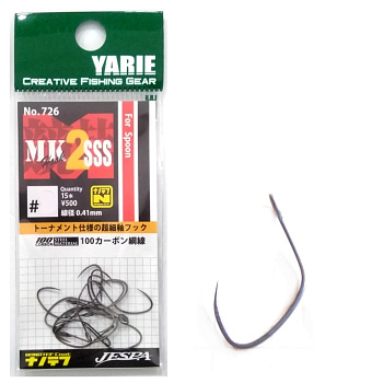 Картинка: одинарный крючок yarie №726 mk hook 2 sss