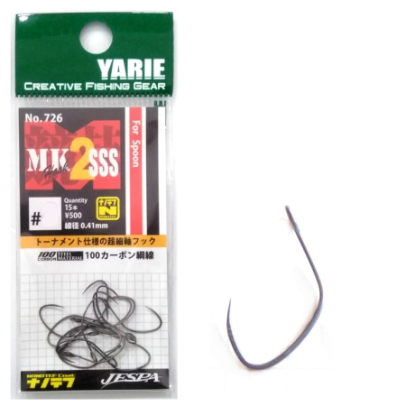 Одинарный крючок Yarie №726 MK Hook 2 SSS