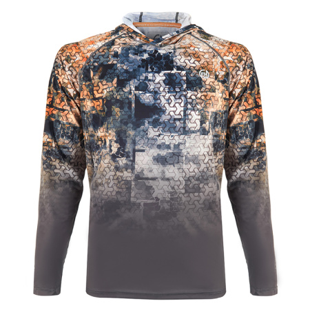 Футболка FHM Mark Hoodie Серо-оранжевый
