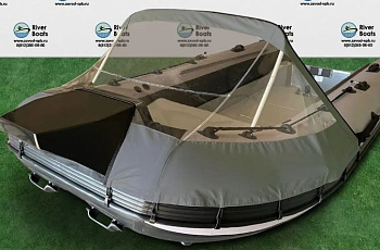 Картинка: тент носовой прозрачный для лодки riverboats 