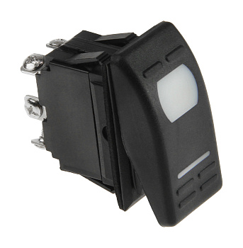 Картинка: переключатель двухпозиционный on-on 12в/16а 6р с подсветкой