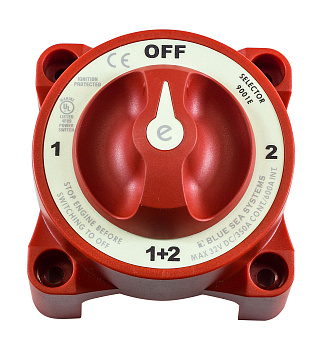 Картинка: выключатель массы blue sea "off-1-both-2" (2 акб) 350а