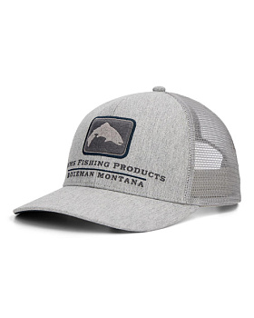 Картинка: кепка simms double haul icon trucker hopper head heather