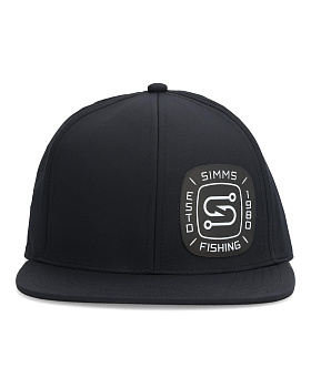 Картинка: кепка simms flatbill cap black