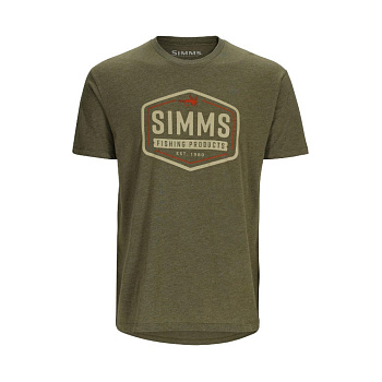 Картинка: футболка simms fly patch t-shirt military heather