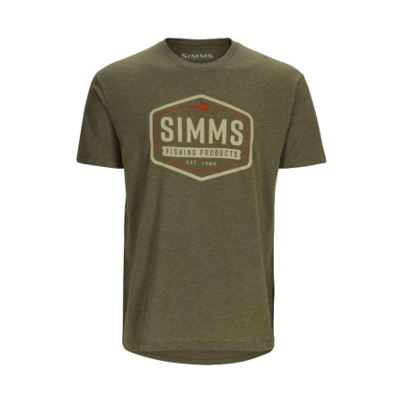Футболка Simms Fly Patch T-Shirt Military Heather