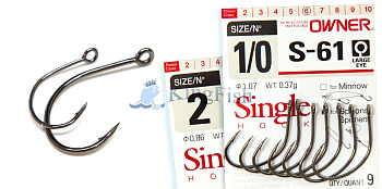 Картинка: одинарный крючок owner 51576 s-61