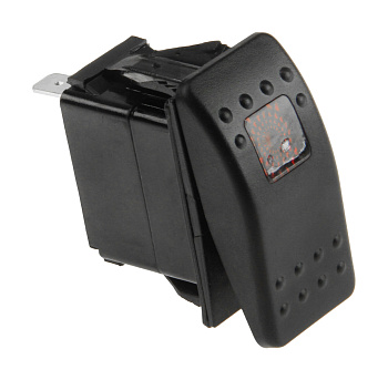 Картинка: переключатель двухпозиционный on-off 12в/20а 3р с подсветкой