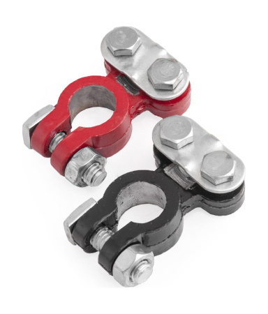 Клеммы аккумуляторные для стандартных конусов, свинец, 2 шт