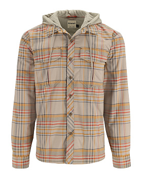 Картинка: рубашка simms coldweather hoody stone neo plaid