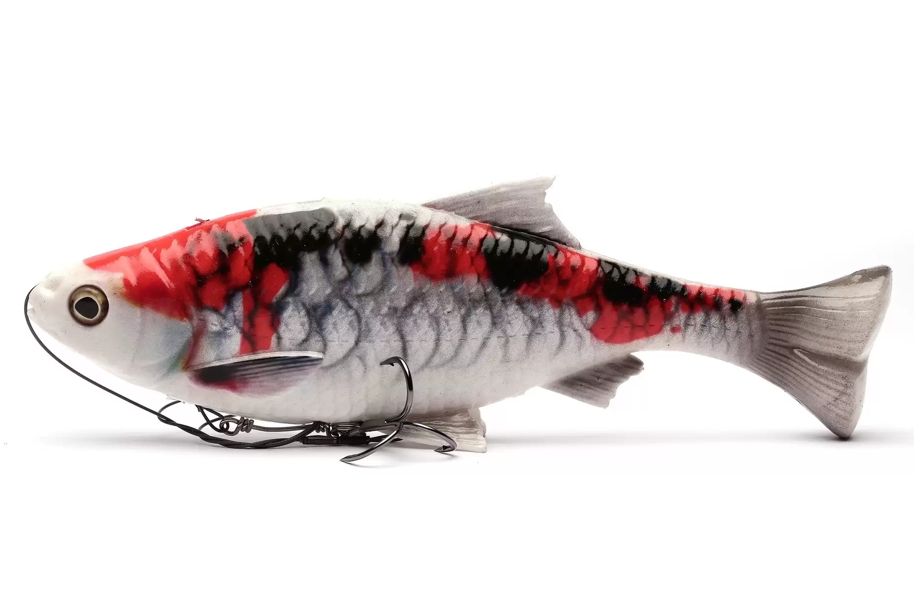 Приманка мягкая Savage Gear 4D Line Thru Pulse Tail Roach 18cm 90g SS koi